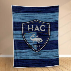Plaid HAC Le Havre AC 3 Couverture Polaire Plaid Canapé