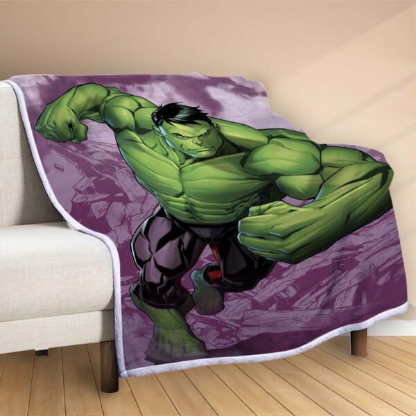 Plaid Hulk Avengers Marvel 1001 Couverture Polaire Plaid Canapé – Image 2