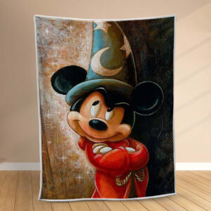 Plaid Magicien Mickey Mouse Couverture Polaire Plaid Canapé