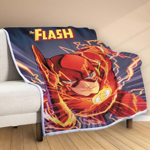 Plaid Flash dans DC Comic 1003 Couverture Polaire Plaid Canapé – Image 2