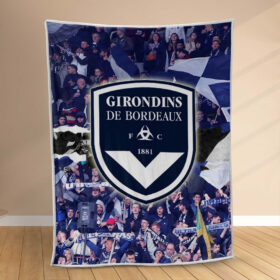 Plaid Girondins de Bordeaux 6 Couverture Polaire Plaid Canapé