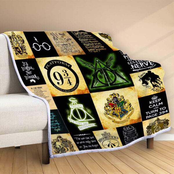 Plaid Harry Potter 2 Couverture Polaire Plaid Canapé – Image 2