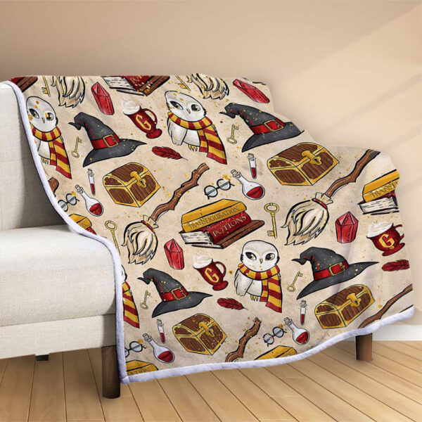 Plaid Chouette Harry Potter 2 Couverture Polaire Plaid Canapé – Image 2