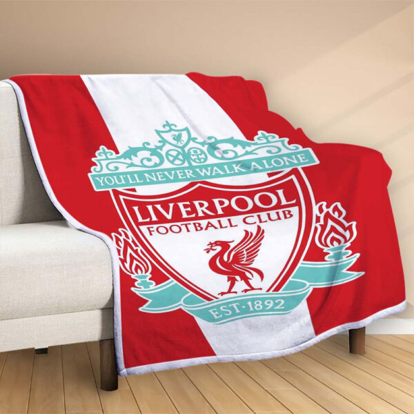 Plaid FC Liverpool 8 Couverture Polaire Plaid Canapé – Image 2