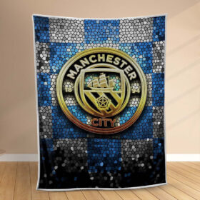 Plaid Manchester City MC FC 11 Couverture Polaire Plaid Canapé