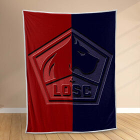 Plaid LOSC Lille OSC FC 3 Couverture Polaire Plaid Canapé