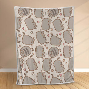 Plaid Pusheen chat 1004_1 Couverture Polaire Plaid Canapé