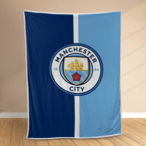 Plaid Manchester City MC FC 2 Couverture Polaire Plaid Canapé
