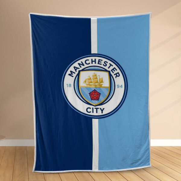 Plaid Manchester City MC FC 2 Couverture Polaire Plaid Canapé