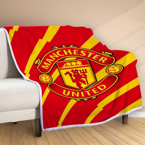 Plaid Manchester United MU FC 10 Couverture Polaire Plaid Canapé – Image 2