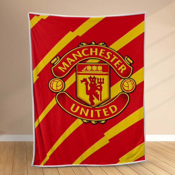 Plaid Manchester United MU FC 10 Couverture Polaire Plaid Canapé