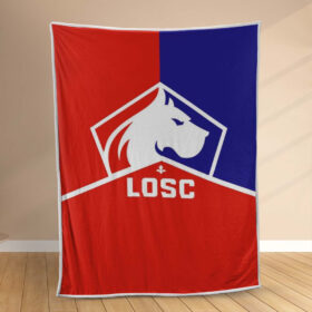 Plaid LOSC Lille OSC FC 4 Couverture Polaire Plaid Canapé