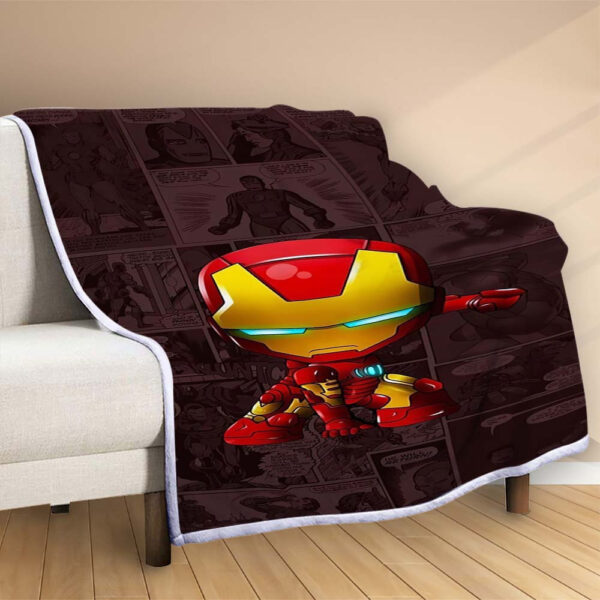 Plaid Ironman Avengers Marvel 1003 Couverture Polaire Plaid Canapé – Image 2