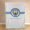 Plaid Manchester City MC FC 10 Couverture Polaire Plaid Canapé