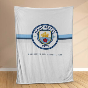 Plaid Manchester City MC FC 10 Couverture Polaire Plaid Canapé