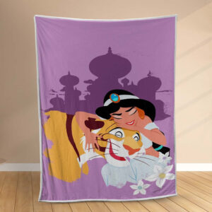 Plaid Princesse Jasmin Disney 1002 Couverture Polaire Plaid Canapé