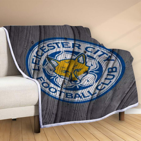 Plaid Leicester City Football Club 10 Couverture Polaire Plaid Canapé – Image 2