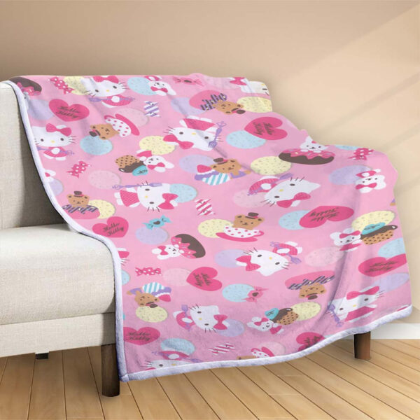 Plaid Hello Kitty 1002 Couverture Polaire Plaid Canapé – Image 2