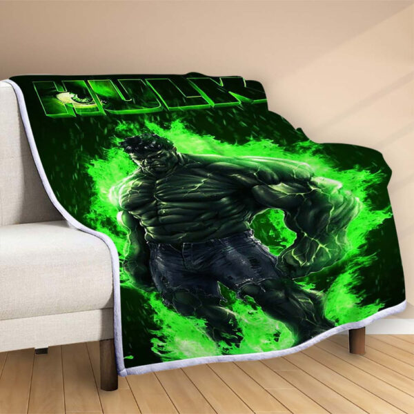 Plaid Incroyable Hulk Puissant Couverture Polaire Plaid Canapé – Image 2