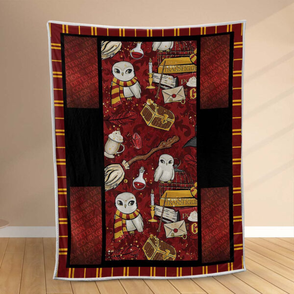 Plaid Chouette Harry Potter_1 Couverture Polaire Plaid Canapé