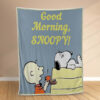 Plaid Bonjour Snoopy Couverture Polaire Plaid Canapé