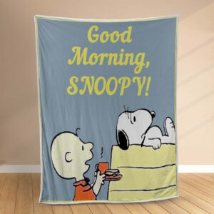 Plaid Bonjour Snoopy Couverture Polaire Plaid Canapé