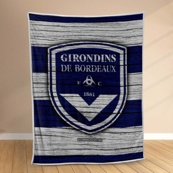 Plaid Girondins de Bordeaux 5 Couverture Polaire Plaid Canapé