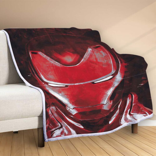 Plaid Ironman Avengers Marvel 1004 Couverture Polaire Plaid Canapé – Image 2