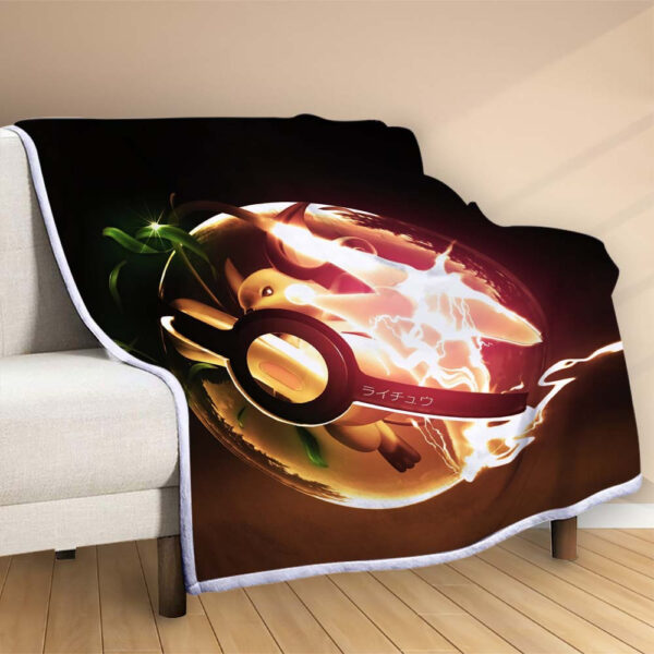 Plaid Évolution Pokeball Pokémon 2 Couverture Polaire Plaid Canapé – Image 2