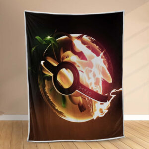 Plaid Évolution Pokeball Pokémon 2 Couverture Polaire Plaid Canapé