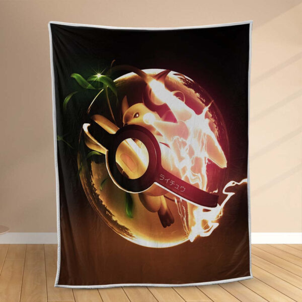 Plaid Évolution Pokeball Pokémon 2 Couverture Polaire Plaid Canapé