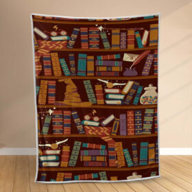 Plaid Bibliothèques Harry Potter Couverture Polaire Plaid Canapé