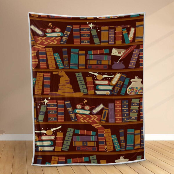 Plaid Bibliothèques Harry Potter Couverture Polaire Plaid Canapé