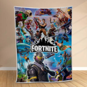 Plaid Fortnite Zombie FN02 Couverture Polaire Plaid Canapé