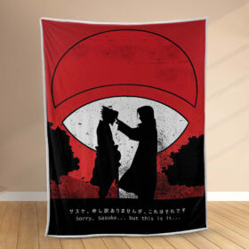 Plaid Itachi Uchiwa et les frères Sasuke Uchiha Couverture Polaire Plaid Canapé