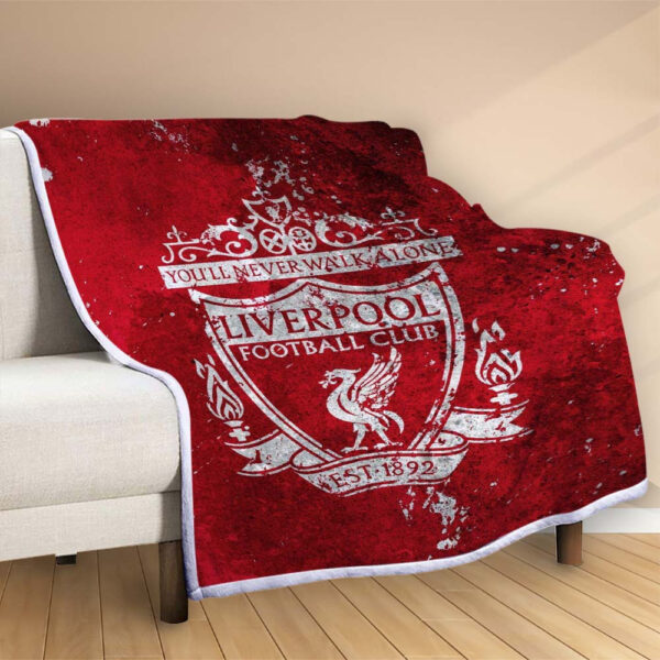 Plaid FC Liverpool 2 Couverture Polaire Plaid Canapé – Image 2