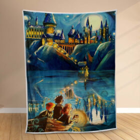 Plaid École Poudlard Harry Potter 9 Couverture Polaire Plaid Canapé