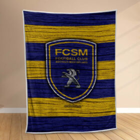 Plaid FSCM FC Sochaux-Montbéliard 5 Couverture Polaire Plaid Canapé