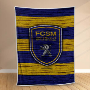 Plaid FSCM FC Sochaux-Montbéliard 5 Couverture Polaire Plaid Canapé