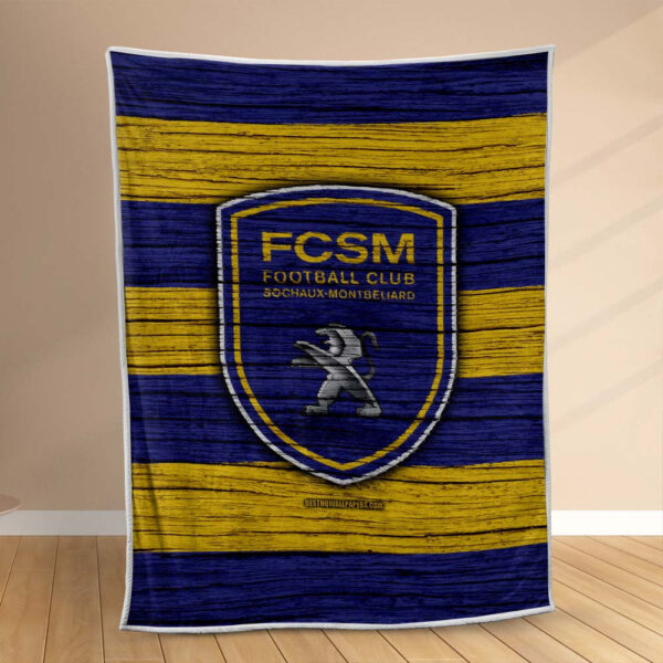 Plaid FSCM FC Sochaux-Montbéliard 5 Couverture Polaire Plaid Canapé