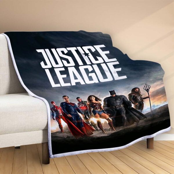Plaid Justice League Fight Couverture Polaire Plaid Canapé – Image 2