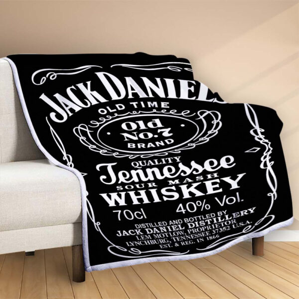 Plaid Jack Daniel's No7 Couverture Polaire Plaid Canapé – Image 2