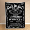 Plaid Jack Daniel's No7 Couverture Polaire Plaid Canapé