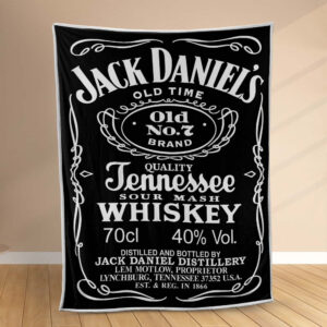 Plaid Jack Daniel's No7 Couverture Polaire Plaid Canapé