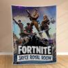Plaid Fortnite Jayce Royal Room Jeu Couverture Polaire Plaid Canapé