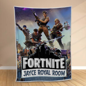 Plaid Fortnite Jayce Royal Room Jeu Couverture Polaire Plaid Canapé