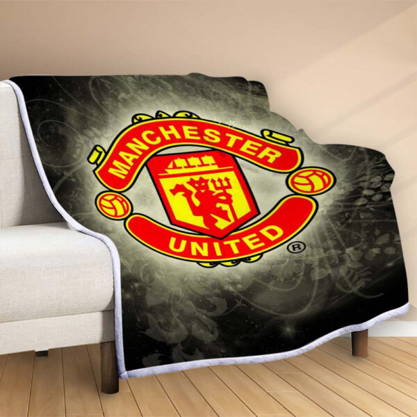 Plaid Manchester United MU FC 12 Couverture Polaire Plaid Canapé – Image 2