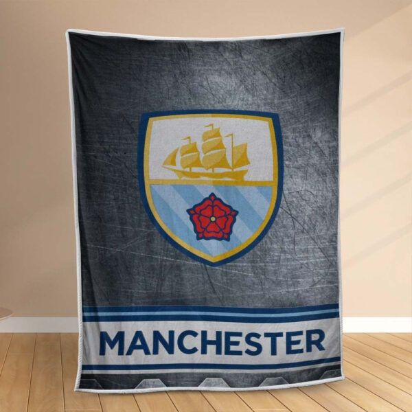 Plaid Manchester City MC FC 8 Couverture Polaire Plaid Canapé