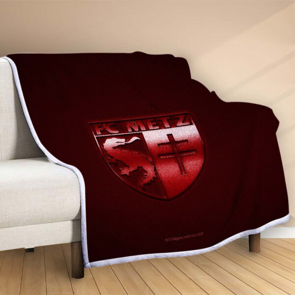 Plaid FC Metz 3 Couverture Polaire Plaid Canapé – Image 2