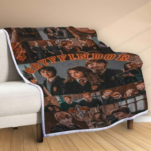 Plaid Harry Potter Tous les personnages 2 Couverture Polaire Plaid Canapé – Image 2